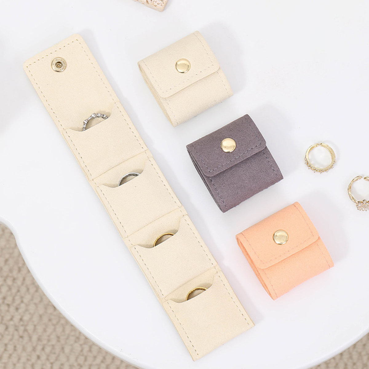 Travel Accessories Gifts - Sac à bijoux portable multi-poches pour