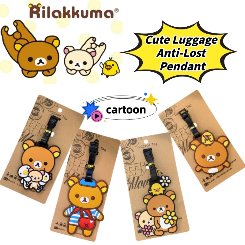 Travel Accessories Store - Étiquette de bagage personnalisée créative Rilakkuma,