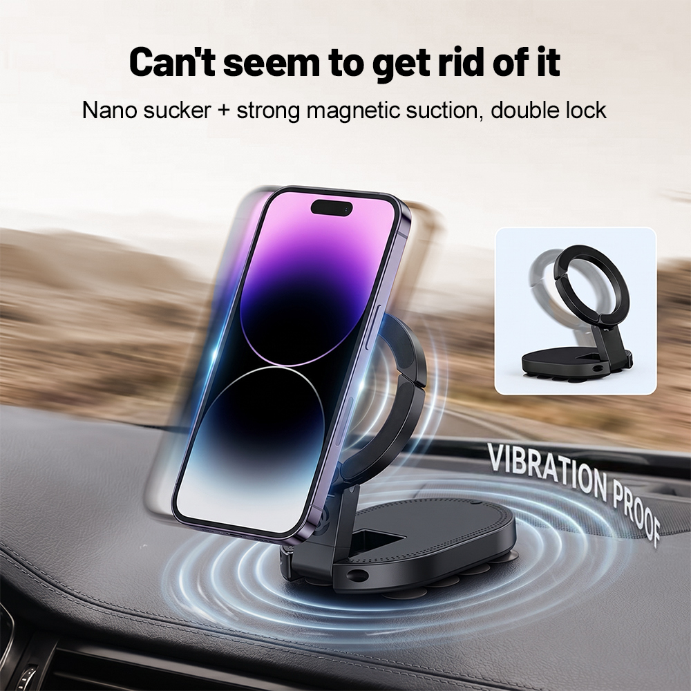 Travel Accessories In Car - 360 ° Support de téléphone magnétique