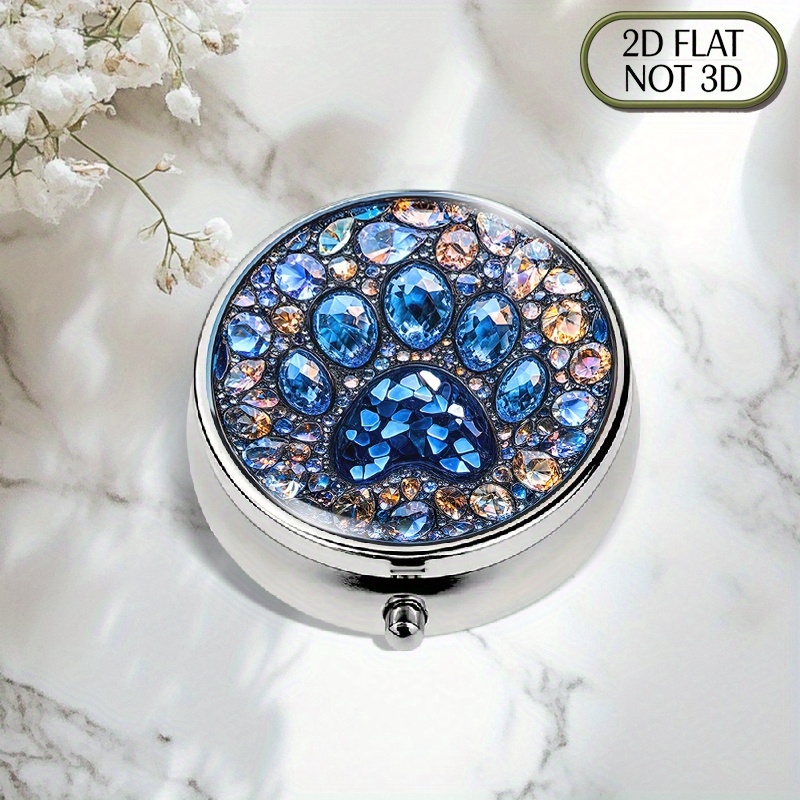 Travel Related Accessories - Un pilulier plat, portable et rond