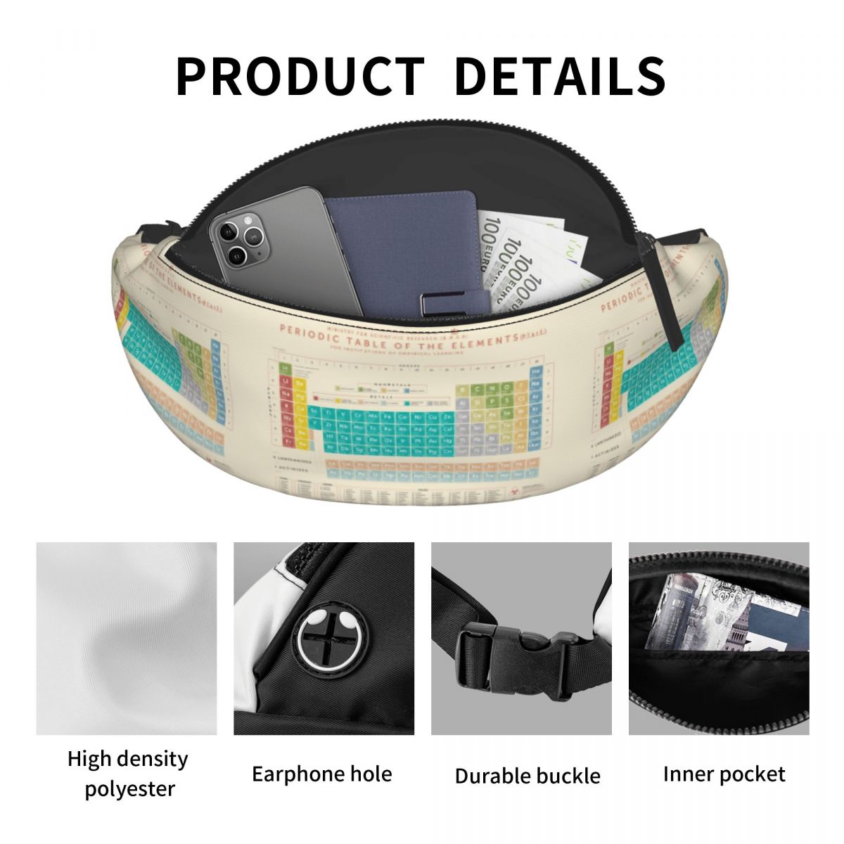 Cool Elements Periodic Table F - Travel Accessories Pouch For Men avis et prix