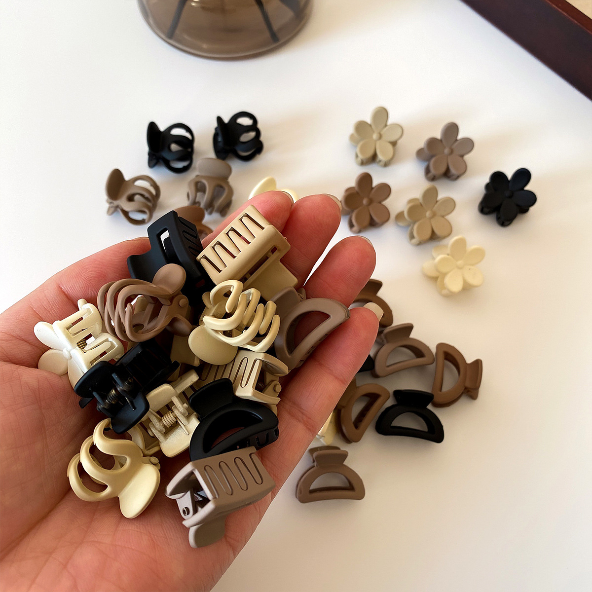 Petites clips beiges mixtes, a - Travel Accessories Useful avis et prix