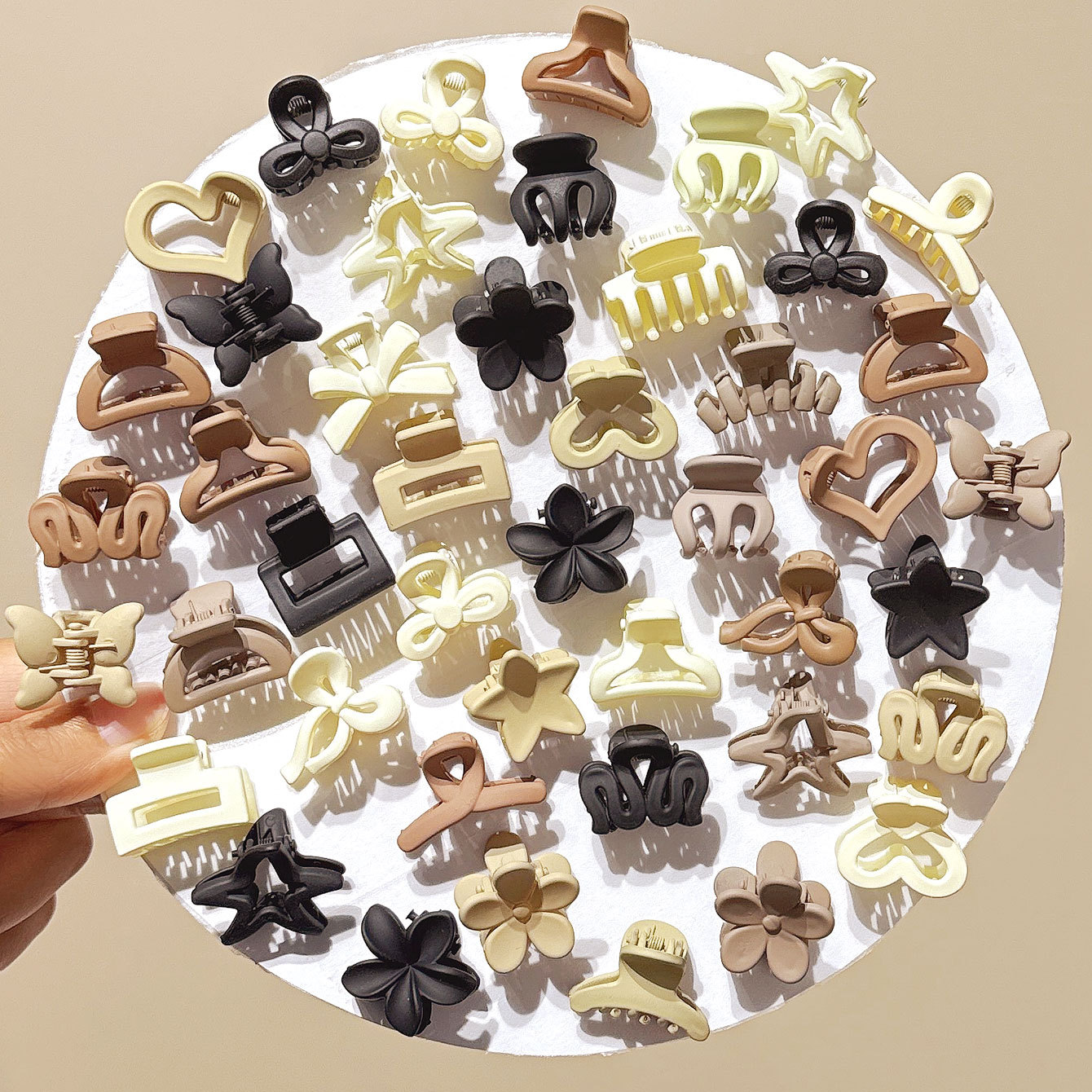 Petites clips beiges mixtes, a - Travel Accessories Useful avis et prix