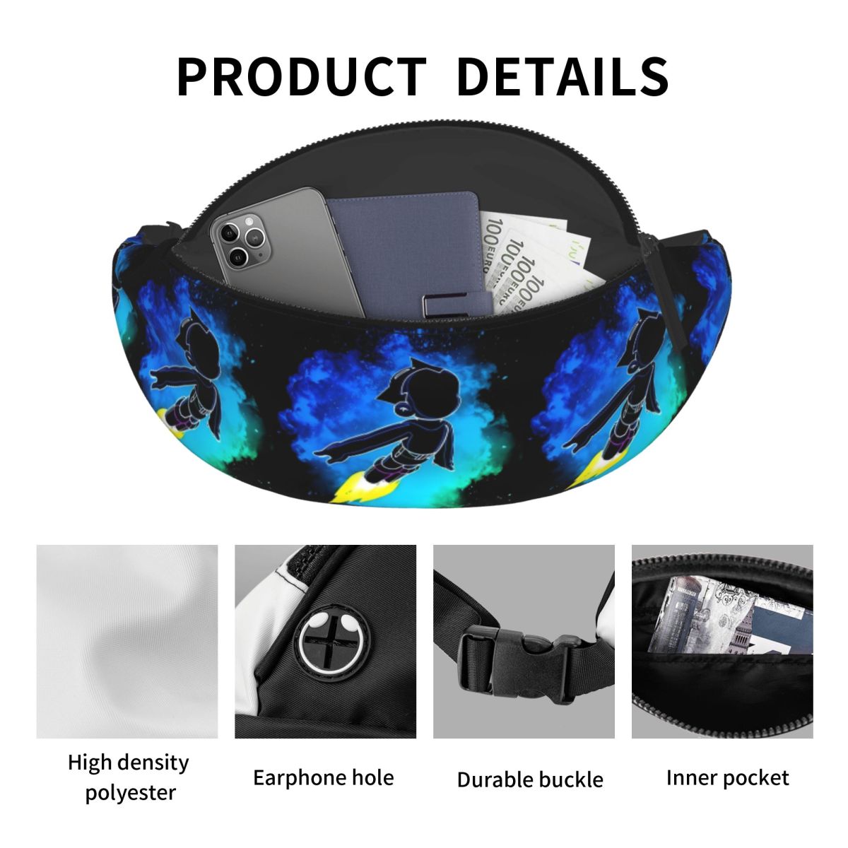 Sac banane unisexe personnalis - Travel Accessories Pouch For Men avis et prix