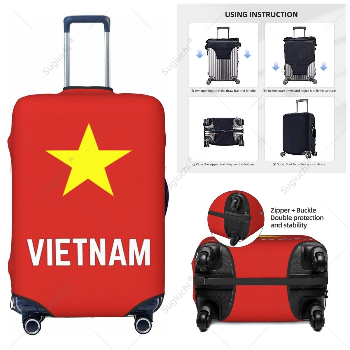 Housse de bagage drapeau du Vi - Travel Accessories Vietnam avis et prix