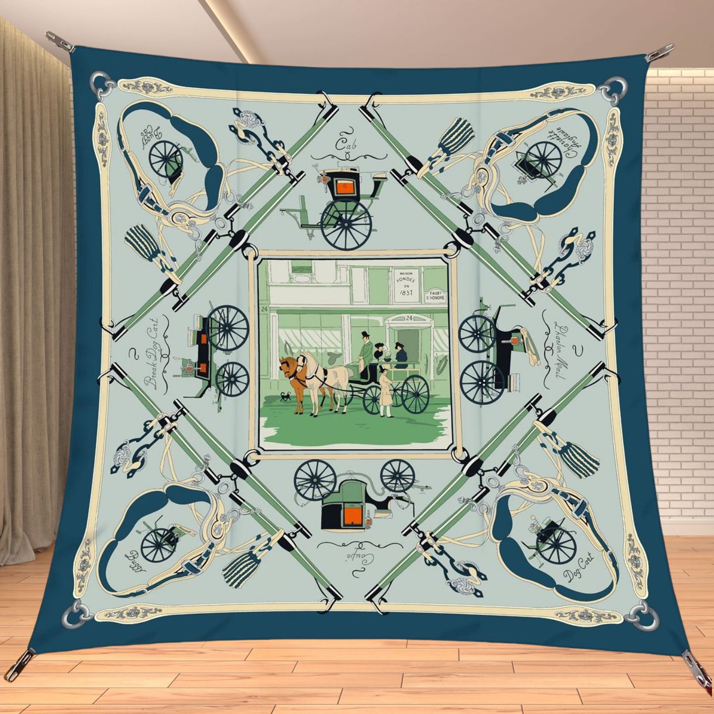 Foulard carré en twill effet s - Travel Accessories Gifts avis et prix